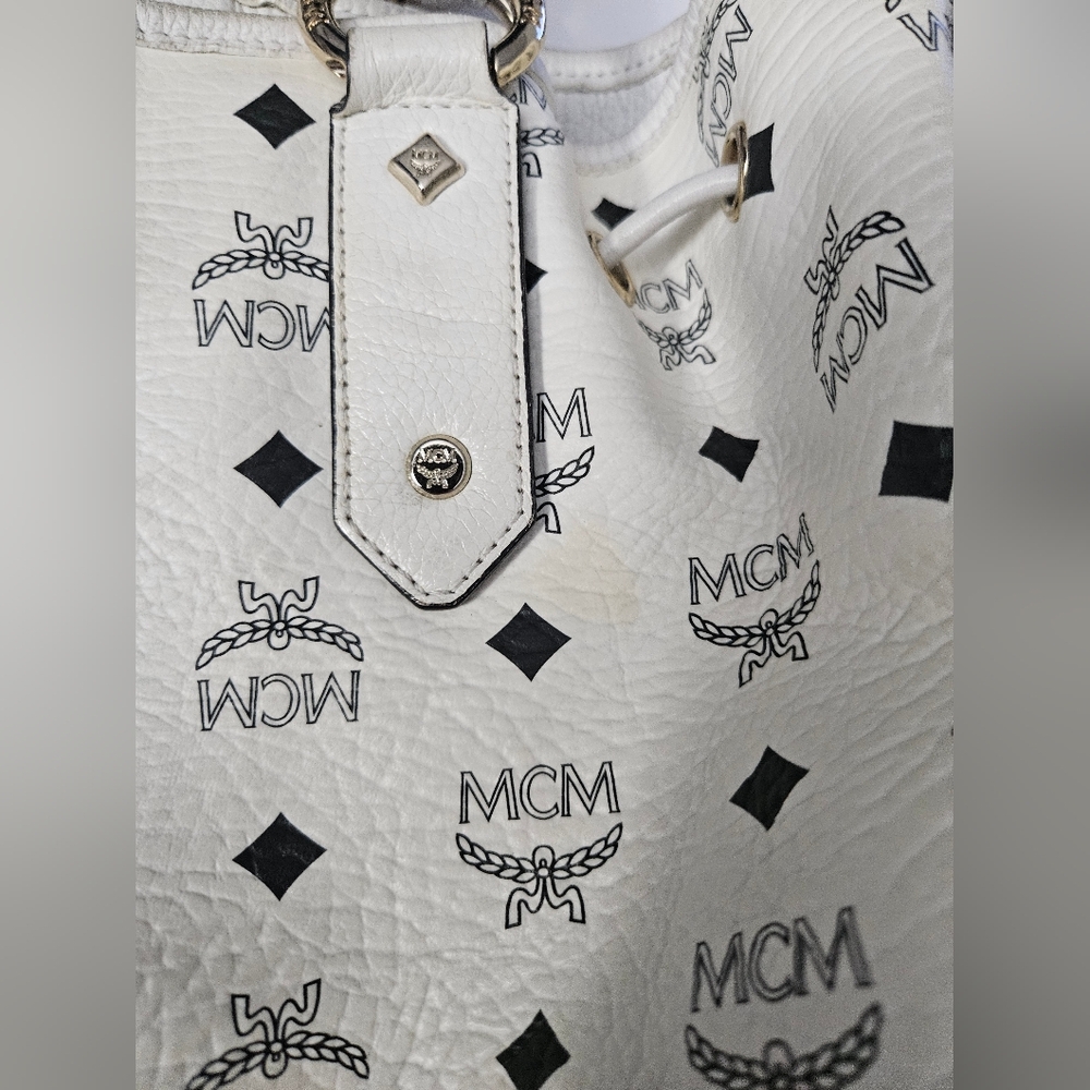 MCM White Leather Bag - Picture 8 of 16